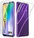 Produktbild HongMan für Huawei Y6P Hülle +[3 Stück] Panzerglas Disschutzfolieplay, Huawei Y6P Durchsichtig Case Transparent Silikon TPU Schutzhülle Premium 9H Gehärtetes Glas