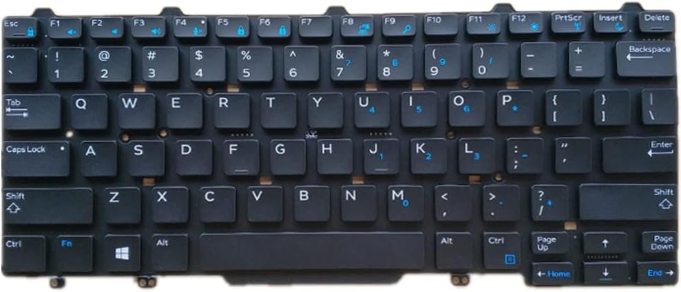 Replacement Laptop Keyboard for DELL Latitude 3350 US United States Edition Black