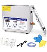 Seeutek Professional Ultrasonic Cleaner 6.5L with Digital Timer and Heater 304 Stainless Steel fo...