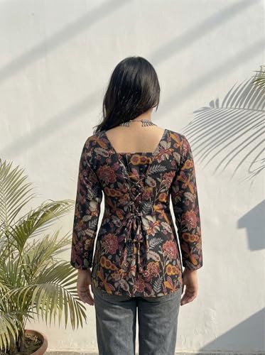Image of ANNI Designer Cotton Short Kurti for Women | Stylish Kurti | Short Kurti Top | Casual Kurta for Women | Comfortable Cotton Kurtis for Womens