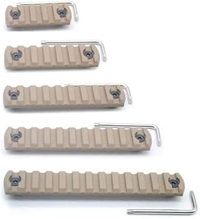 Sponsored Ad – Trirock 5-pack TAN/FDE MLK picatinny rail sections kit fits Mlk handguard rail mount system - 5,7,9,11,13 Slots