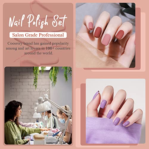 Cooserry Uv Gel Nail Polish With 48W Nail Light - 36 Colors Unicorn Collection Pastel Gel Polish Set Silver Yellow Soak Off With Glossy Top Coat And Matte Base Coat, Gel Nail Polish Kit French Sticker Accessory Gifts For Mother's Day Women #TOP4