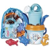 Mochila con todo lo necesario para pasar un día agradable en el mar con los peces de colores de Crazy Fish.