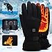 Electric Heated Gloves for Men Women Waterproof Touchscreen Rechargeable Heating Gloves,Outdoor Indoor Battery Powered Hand Warmer Glove for Camping Fishing Motorcycling