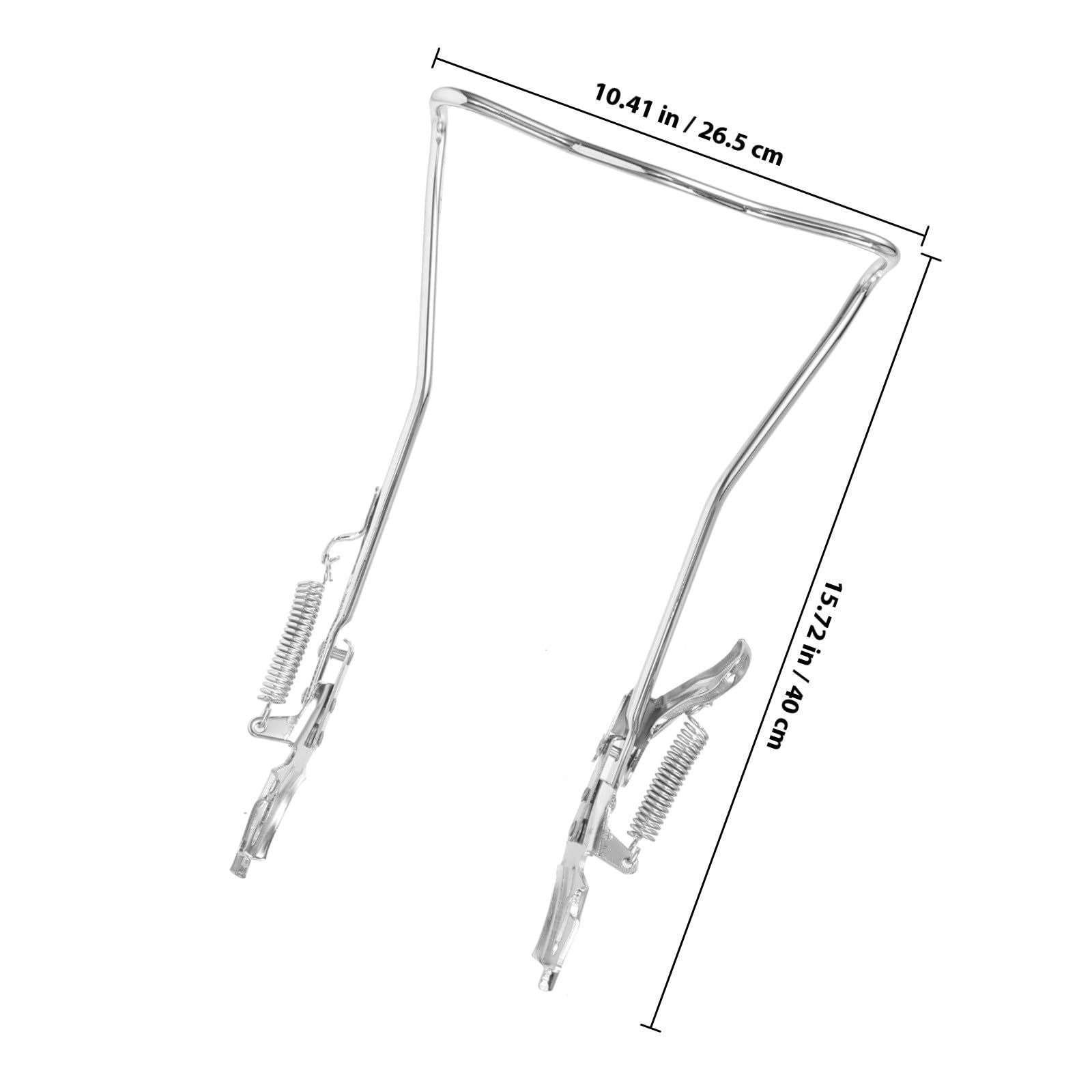Cavalletto per Bicicletta in Metallo 26" Piedini Antiscivolo Regolabile per Mountain Bike e Bici da Città, Supporto di Ricambio Stabile e Resistente per Parcheggio e Riparazione