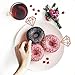 Topoox 50 Pack Rose Gold Glitter Diamond Donut Ring Cupcake Topper Picks for Engagement Bridal Shower Party Cake Decorations