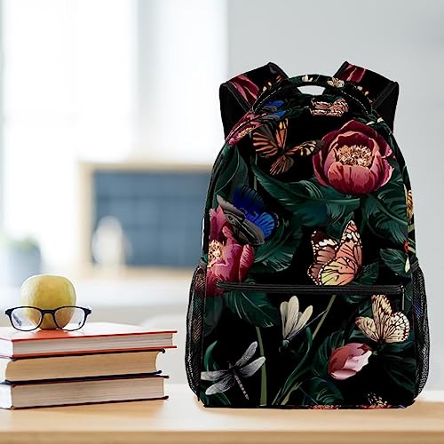 Sac à dos classique à fleurs ergonomique pour soulager le dos - 6