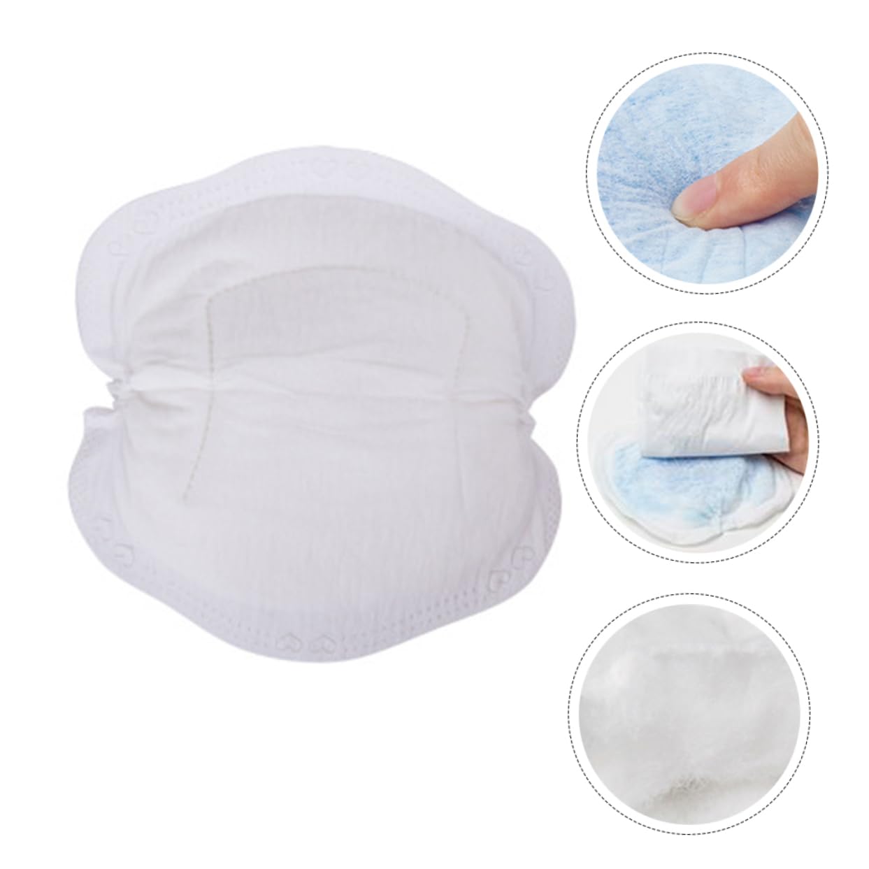RORPOIR 24pcs Ultra Thin Breastfeeding Pads Premium Maternity Pads for Nipple Leaks Non-Woven Fabric