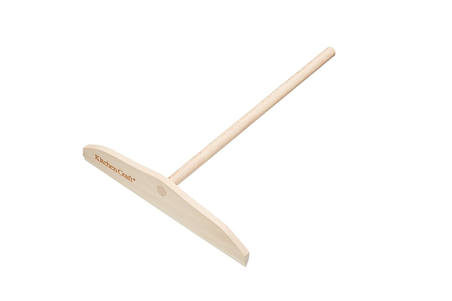KitchenCraft Crepe Spreader, Beechwood, 24 cm , Beige