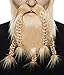 Produktbild Mustaches Selbstklebender Viking Dward Falscher Bart, Neuheit, Falsche Gesichtsbehaarung, Kostümzubehör für Erwachsene, Blond Farbe