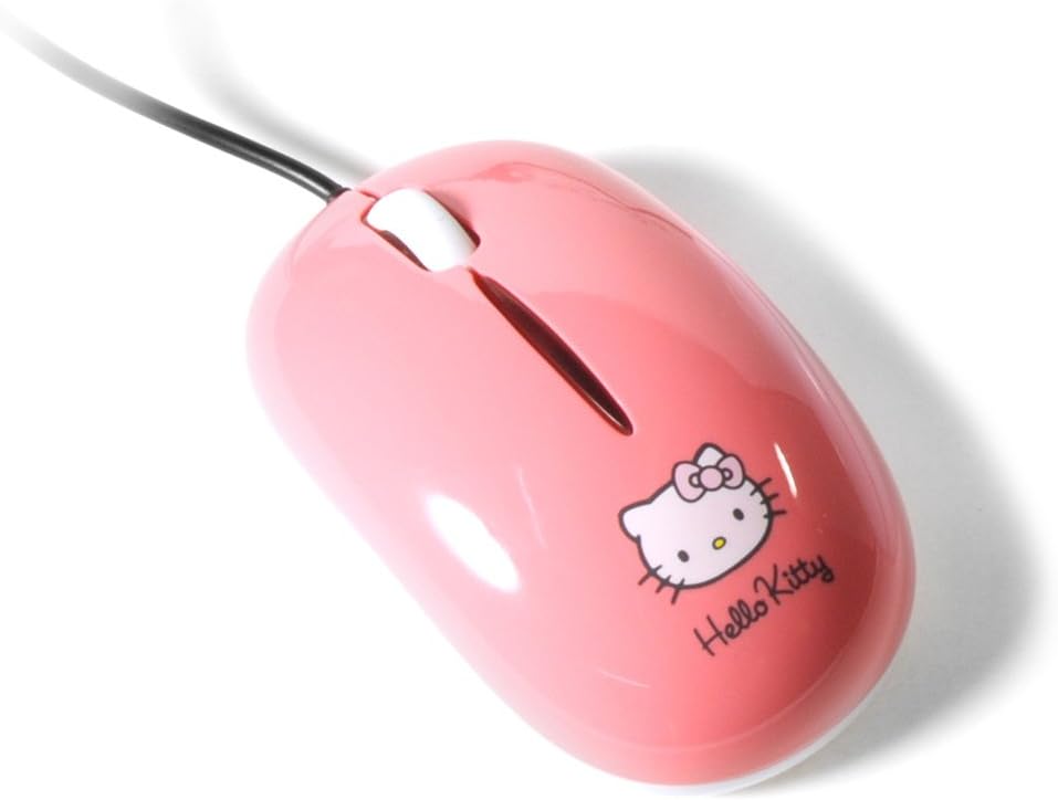 Bluestork Rolly Hello Kitty Optical Mouse Wired 800 dpi Pink
