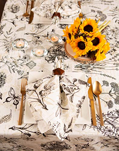 Dii Botanical Print Tabletop Collection, 60X84 Tablecloth #TOP4