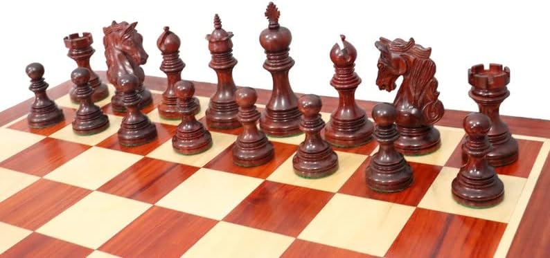 The Shera Series Luxury Chess Set - Triple Weighted Staunton Chess Pieces with 2 Extra Queens