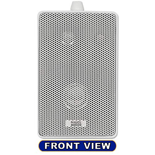 Acoustic Audio by Goldwood 251W Indoor Outdoor 3 Way Speakers 400 Watt White Pair