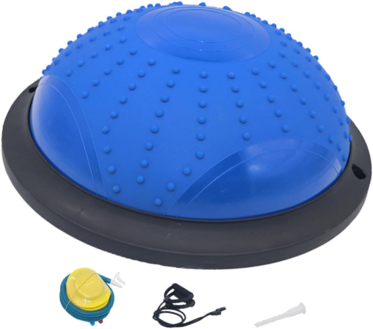 LOL-FUN バランスボール ハーフボール 器具 ワークアウトフィットネス 女性用 ポンプトレーニング付き 全身強化 ホームジム