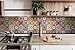 Tile Stickers 24 PC Set Authentic Traditional Talavera Tiles Stickersl Bathroom & Kitchen Tile Decals Easy to Apply Just Peel & Stick Home Decor 6x6 Inch (Mexican Spanish 24pc C55)