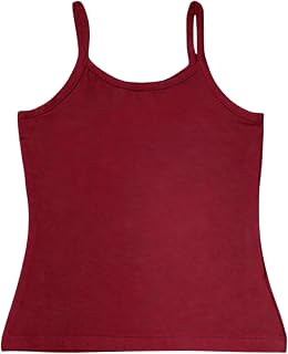 FUN FASHION Girls Cotton Stretchable Spaghetti Top | Round Neck | Single Piping | Soft Stretch | Available in Age 1 – 16 Y... Price In India