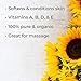 Plant Therapy Organic Sunflower Carrier Oil + PUMP. A Base Oil for Aromatherapy, Essential Oil or Massage use. 16 Ounce.