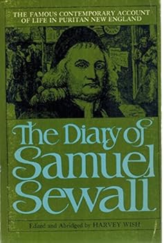 Paperback The diary of Samuel Sewall, Book