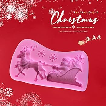 Moule à Gâteau En Silicone En Forme De Traîneau Du Père Noël – Moule à Chocolat – 1 Pièce
