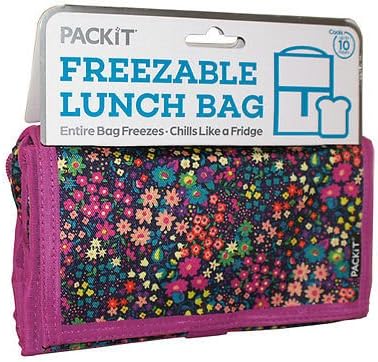 Pack-it 8" Personal Cooler Freezable Lunch Bag with Adjustable Strap Cold Food