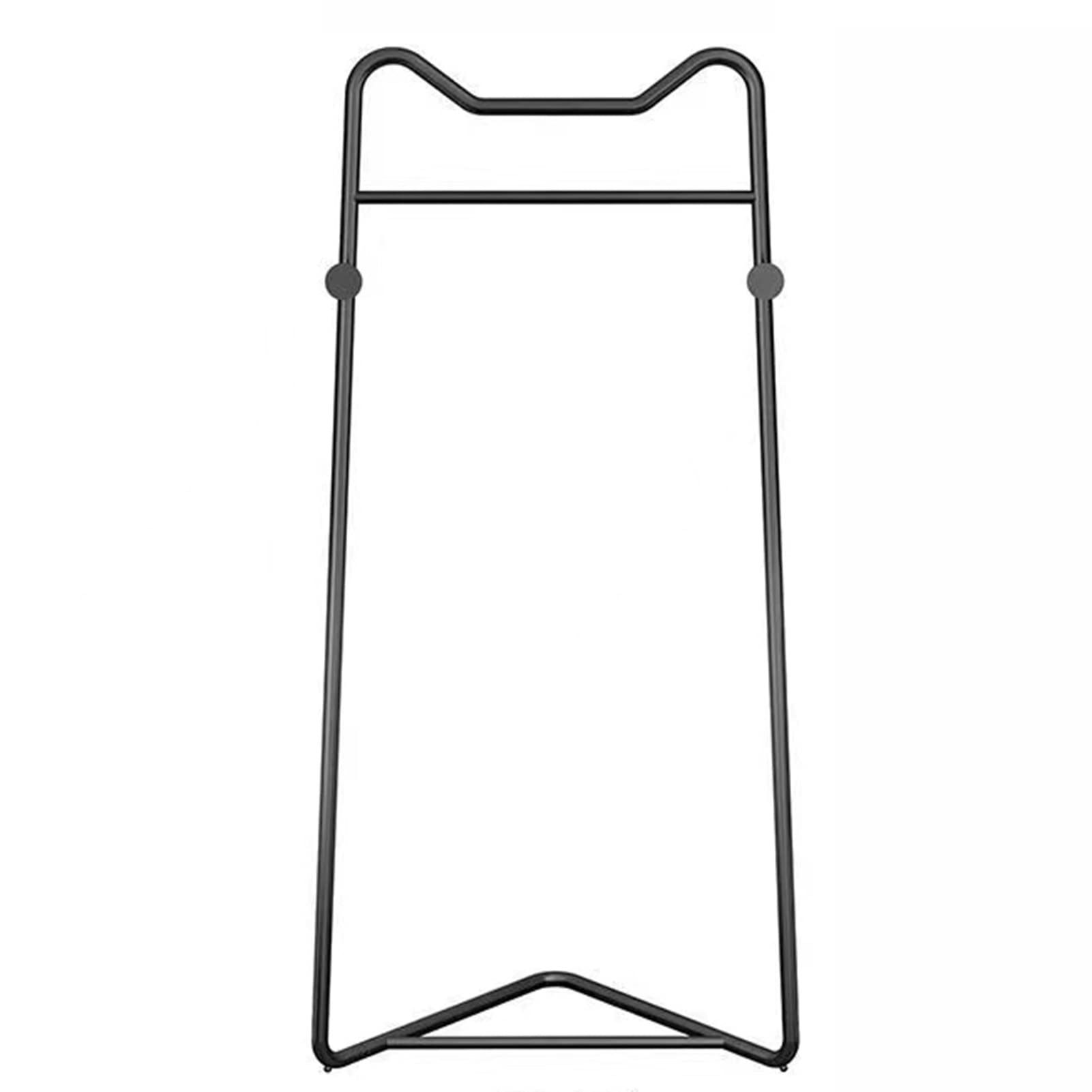 Portemanteau d'angle en métal noir et doré avec 2 crochets pour l'entrée
