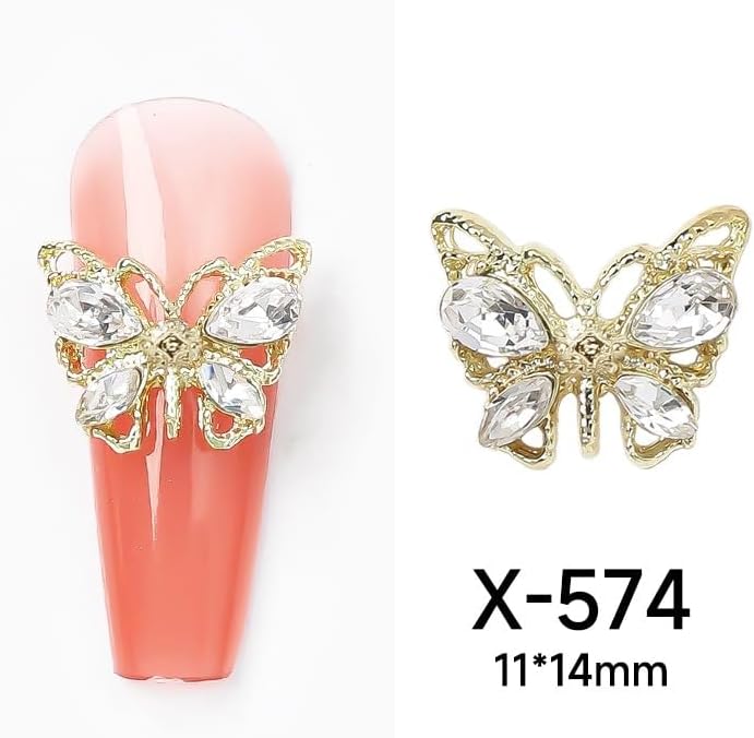 【上品で大人気♪】100 個 3D ネイルラインストーン蝶ネイルチャームクリスタルジルコンネイルアート装飾ダイヤモンド高級ネイルアートパーツアクセサリ