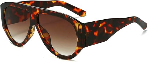 COTIA Oversized Pilot Sunglasses Women Men Trendy Big Frame Square One Piece Goggle Vintage Wide Leg Sun Glasses