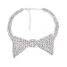 Spinningdaisy Rhinestone Bow Tie Choker