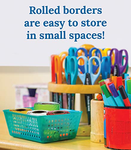 Carson Dellosa 36 Ft Scalloped Lime Green Bulletin Board Borders, Classroom Borders For Bulletin Board, White Board, Cork Board, Locker, And Classroom Décor, Bulletin Board Trim #TOP5