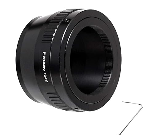 Miniatura 2 de Fotasy Lente de montaje T2T ajustable al adaptador Fuji X adaptador de montaje en T a Fujifilm X compatible con cámaras Fujifilm X-Pro2 X-E2 X-E3