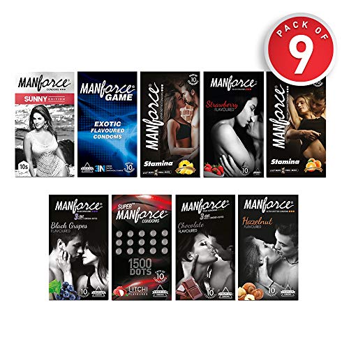 Manforce Condoms Combo Pack - 10 Pieces, Pack of 9 - Image 2