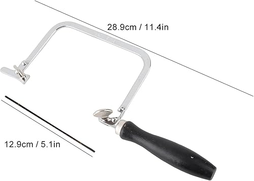 Miniatura 2 de La joyería vio portátil sierra arco joyería alambre tallado negro en forma de U herramienta de mango para el procesamiento de joyas