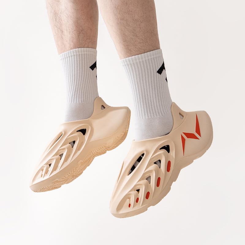 Hecatombic Sandalias de playa para hombre ligeras y con puntera cerrada 5