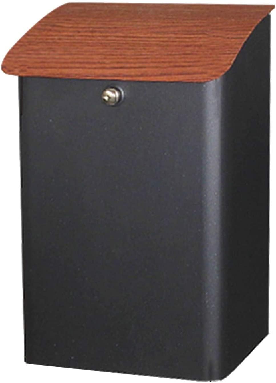 Wall Mount Mailboxes,Suggestion Box Business Drop Boxes Donation Box Wall Mount Mailbox For Packages/Mail, Outside Modern Large Lockable Post Box, Black Waterproof Drop Box For Commercial Of