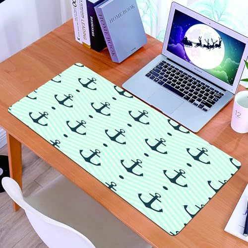 KDWJS Alfombrilla para ratón Speed Gaming XXL 90x40 cm - Base para Mesa - Mejora la precisión y la Velocidad - Resistente - Anclas Uniformes sobre un patrón de Rayas y Puntos alternados en Tonos suav