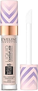 Eveline Cosmetics Liquid Camouflage Waterproof Camouflage Concealer with Hyaluronic Acid - No. 02 | New Edition of Liquid Camouflage for Flawless Coverage and Skin Care Benefits