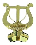 Niquelado GEWA 730585 - Atril marcha trompeta grande, 2 soportes