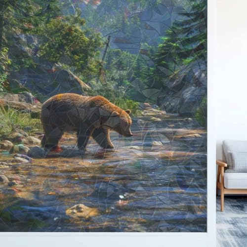 Película decorativa para ventana vinilo estático 17.7x39.3in miniatura 3