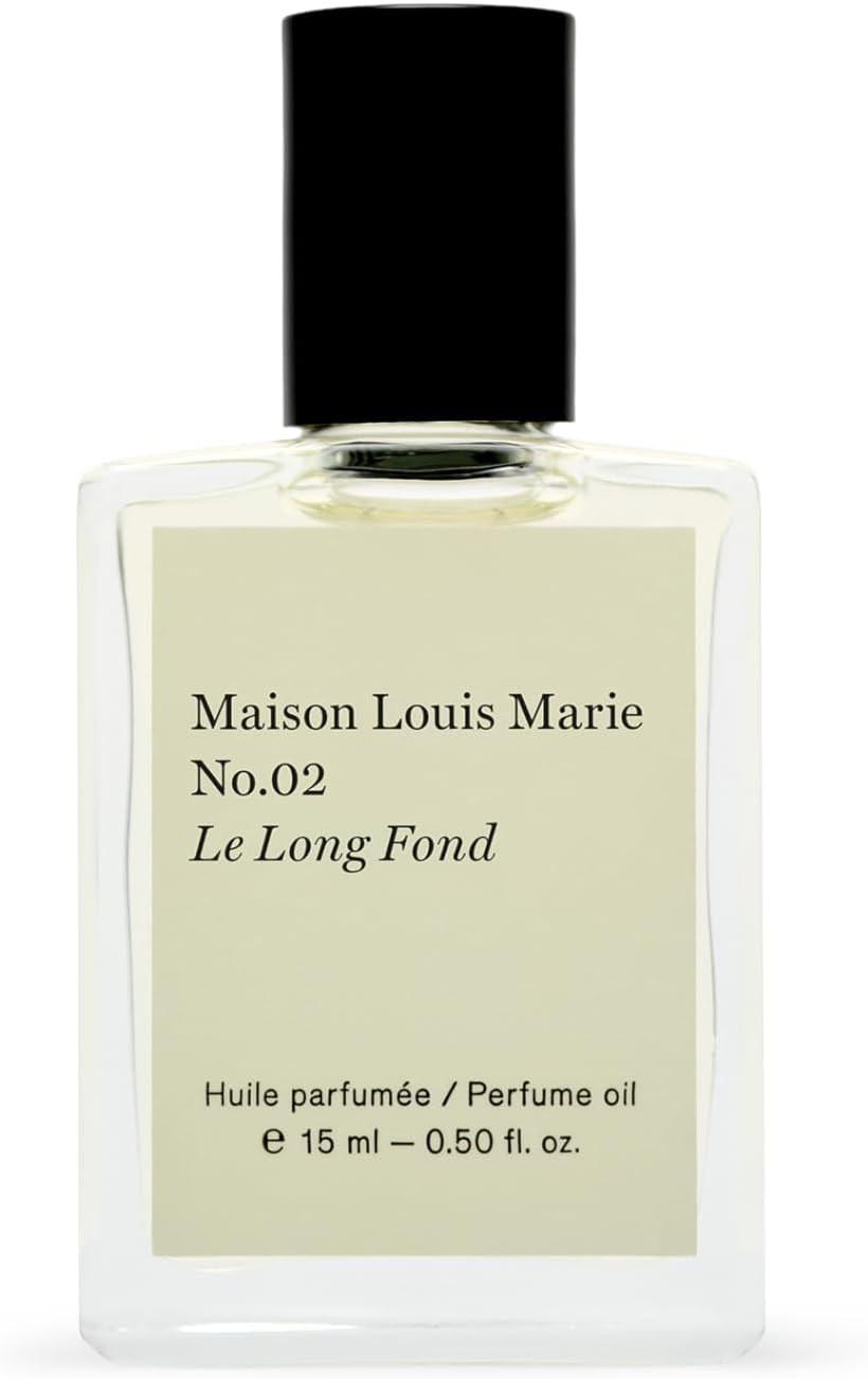 Maison Louis Marie - No.02 Le Long Fond Natural Roll-On Perfume Oil | Luxury Clean Beauty + Non-Toxic Fragrance (0.5 fl oz | 15 ml)