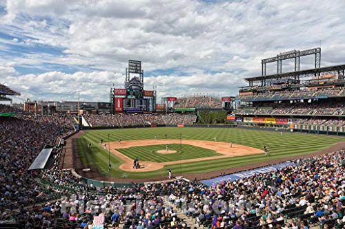 Historic Pictoric Photo - It's Nearly a Full House at Coors Field, Home of The Colorado Rockies Major-League Baseball Team in Denver, Colorado- Fine Art Photo Reporduction 24in x 16in