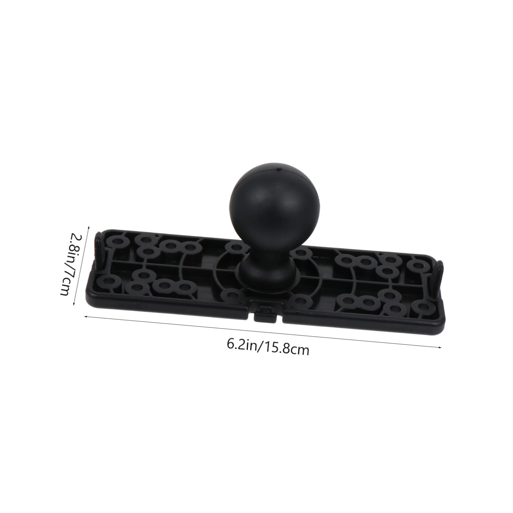 HOMSFOU Halterung für Fischfinder Ball Angelrutenhalter für Boot teleskopisch Fischfinder liefern Bootsrute plat kanu zubehör Fischfindergestell Basis für Fischfinder Nylon Black