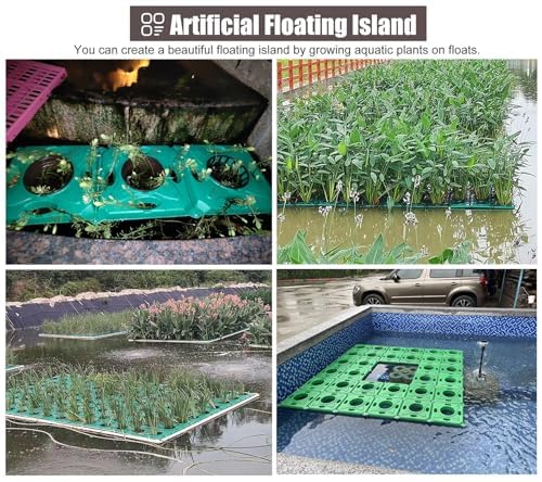 Fioriere galleggianti per laghetti, cesto da giardino acquatico per laghetti di pesci koi, sistema di crescita delle piante acquatiche