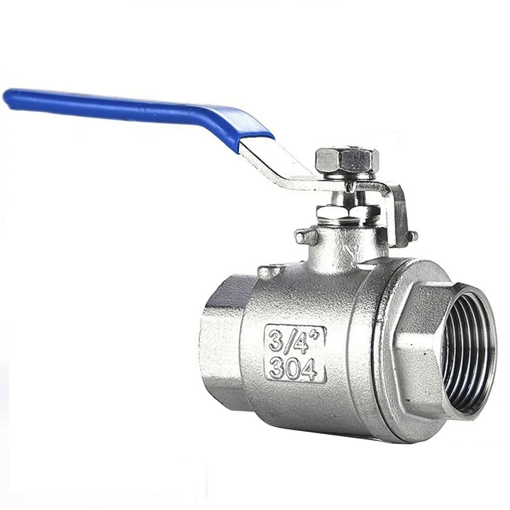 valvola a sfera, valvola a sfera in acciaio inox, 1 PZ 1/4 "3/8" 1 "1-1/4" 2 "4" Valvola a sfera in acciaio inossidabile, valvola a due pezzi con filettatura femmina, connettore interruttore acqua for