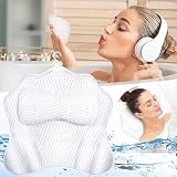 MOYKSRR Cuscino da Bagno, Cuscini Poggiatesta da Vasca, Cuscini per Vasca da Bagno Ergonom...