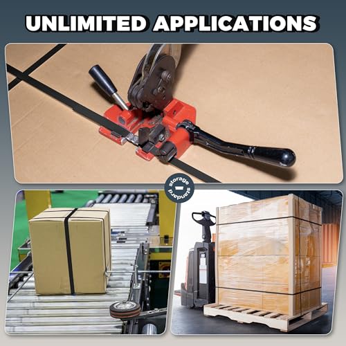 PP Strapping Banding Roll - 1000ft x ½’’ Standard PP Strappings Roll - Banding & Pallet Strap Kit - 400lb Break Strength - Includes Strapping Rolls & Self-Dispensing Box by Storage Standard - Image 7