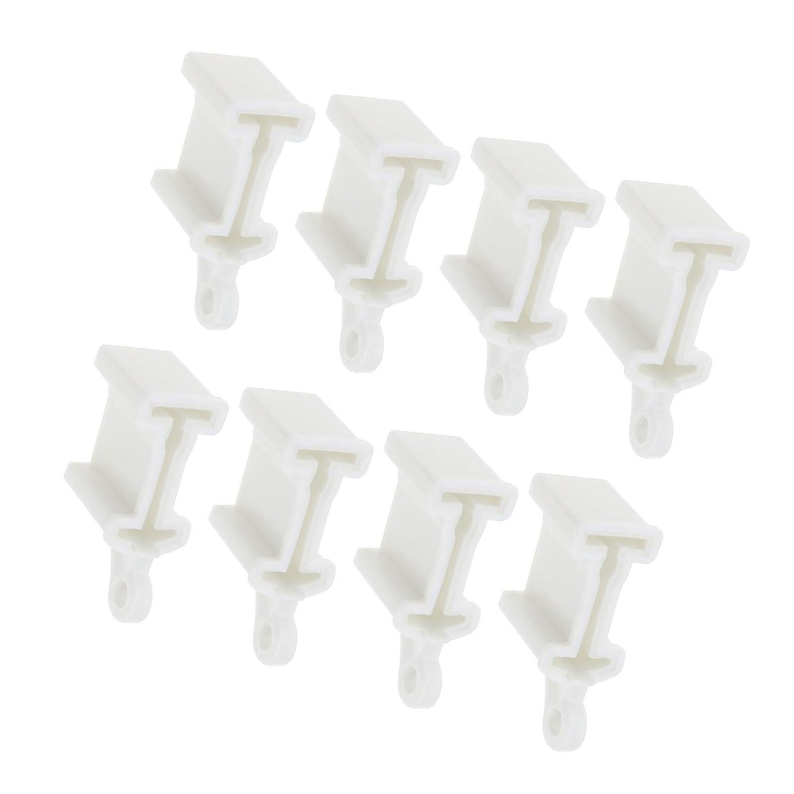 8Pcs Flexible Bendable Curtain Track End Stops Curved Siding Ceiling Wall Mount Curtain Rails Ends Cap Curved Siding Ceiling Wall Mount Rails Ends Cap
