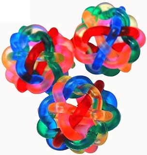 Bonka Bird Toys 2014 Pk3 1-Inch Wibbly Balls Bird Parrot Foot Talon Toy cat Dog Kid Party Favor Bouncing Craft Game Party Favors Supplies Little Packs pet Supply Best Children Birthday cage