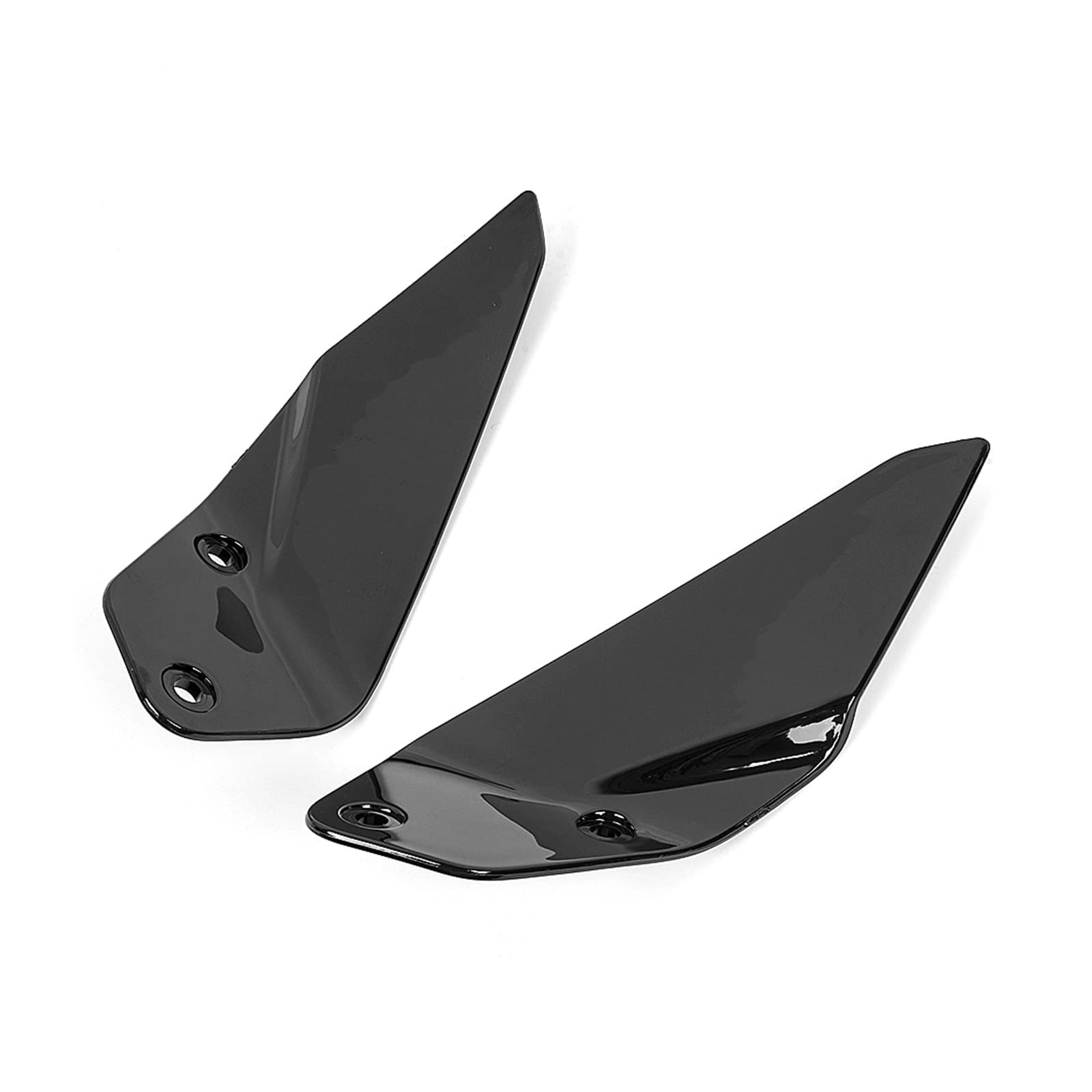 Zhaomystic Pare-Brise Latéral Déflecteur Vent Panneau Pare-Brise pour BMW R1200GS / R1250GS (Noir, Clip-on, Motocyclette, Moderne)
