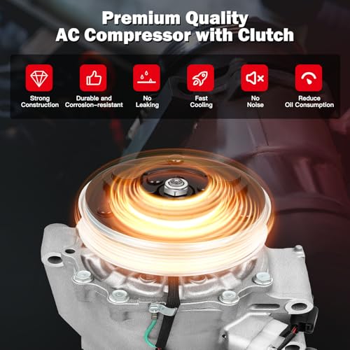 Image of Air Conditioning Compressor for Honda Civic for Acura ILX 1.8L 2.0L 12-2015